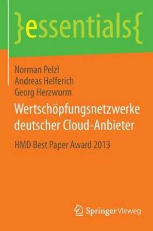 Cover of Wertschöpfungsnetzwerke deutscher Cloud-Anbieter