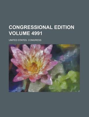 Book cover for Congressional Edition Volume 4991