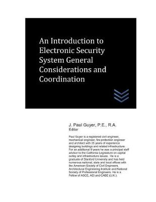 Book cover for An Introduction to Electronic Security System General Considerations and Coordination