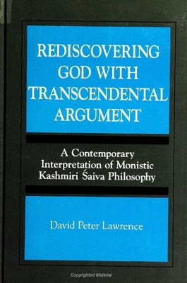 Book cover for Rediscovering God with Transcendental Argument