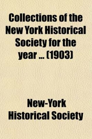 Cover of Collections of the New York Historical Society for the Year Volume 35