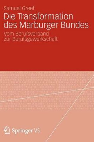 Cover of Die Transformation des Marburger Bundes