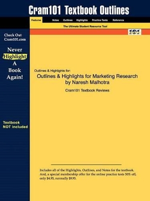 Book cover for Studyguide for Marketing Research by Malhotra, Naresh, ISBN 9780137155965