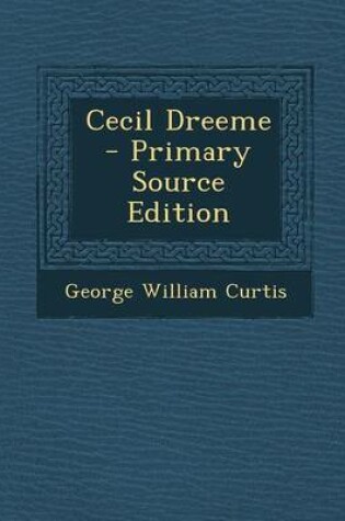 Cover of Cecil Dreeme