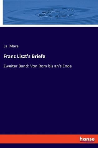 Cover of Franz Liszt's Briefe