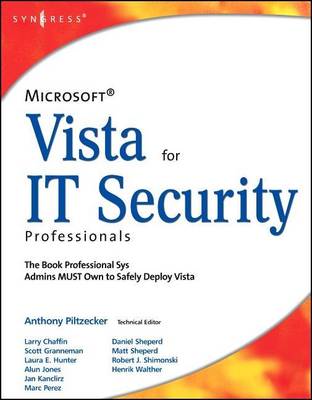 Cover of Microsoft Vista for It Security Professionals