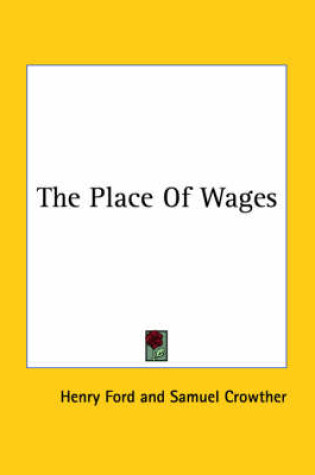 Cover of The Place of Wages