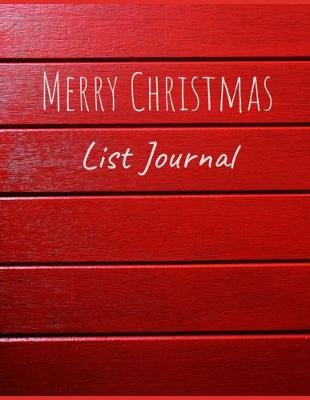 Book cover for Merry Christmas List Journal