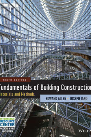 Cover of Fundamentals of Building Construction