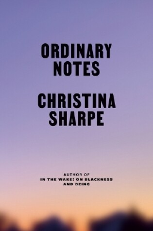 Cover of Ordinary Notes