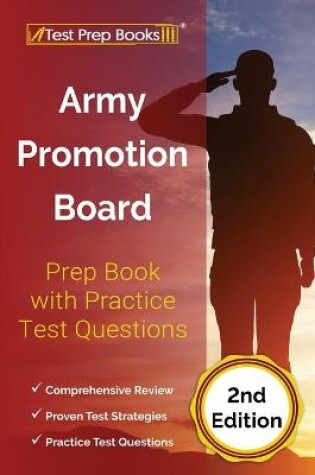 Cover of Army Promotion Board Prep Book with Practice Test Questions [2nd Edition]