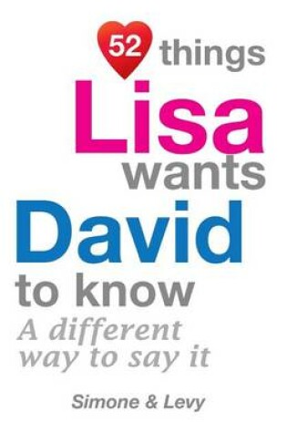 Cover of 52 Things Lisa Wants David To Know