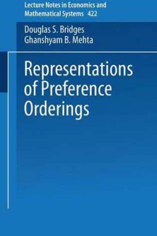 Cover of Representations of Preferences Orderings