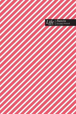 Book cover for Striped Pattern Composition Notebook, Dotted Lines, Wide Ruled Medium Size 6 x 9 Inch (A5), 144 Sheets Pink Cover