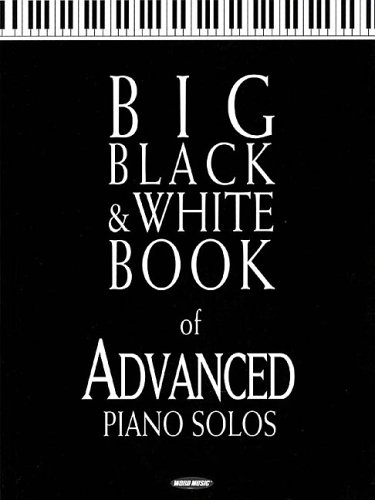 Book cover for Big Black and White Book of Advanced Piano Solos