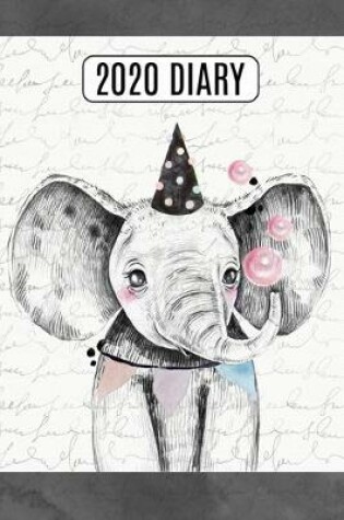 Cover of 2020 Daily Diary Planner, Inky Baby Elephant