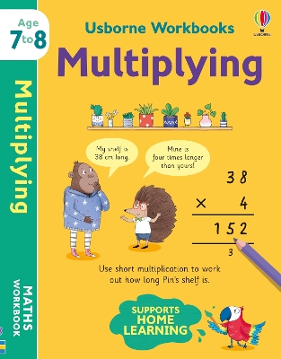 Book cover for Usborne Workbooks Multiplying 7-8