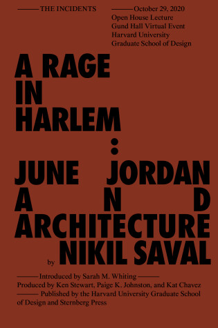 Cover of Rage in Harlem