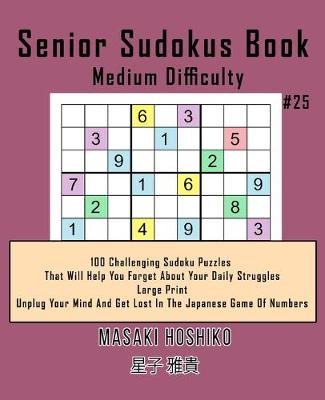 Book cover for Senior Sudokus Book Medium Difficulty #25