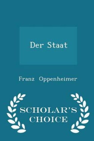 Cover of Der Staat - Scholar's Choice Edition