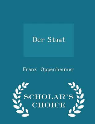 Book cover for Der Staat - Scholar's Choice Edition