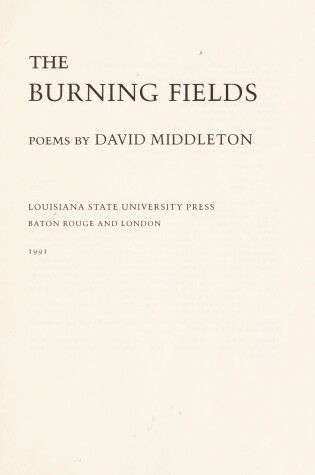 Cover of The Burning Fields