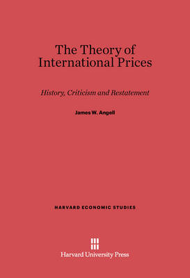 Book cover for The Theory of International Prices