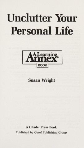 Book cover for Learning Annex - Unclutter Lif