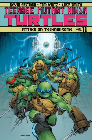 Book cover for Teenage Mutant Ninja Turtles Volume 11: Attack On Technodrome