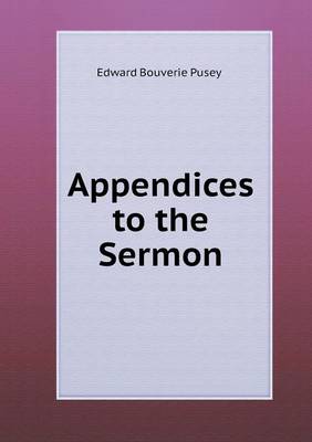 Book cover for Appendices to the Sermon