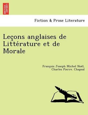 Book cover for Lec Ons Anglaises de Litte Rature Et de Morale