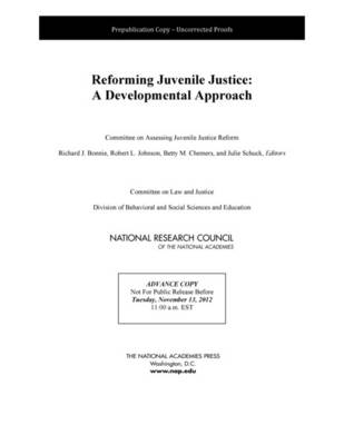 Book cover for Reforming Juvenile Justice