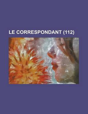 Book cover for Le Correspondant (112)