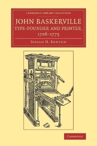 Cover of John Baskerville, Type-Founder and Printer, 1706-1775