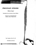 Book cover for Prochain Episode