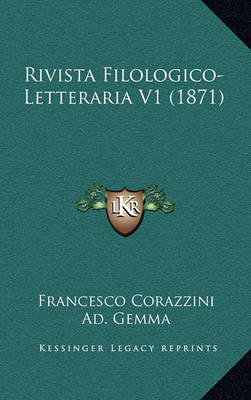 Cover of Rivista Filologico-Letteraria V1 (1871)