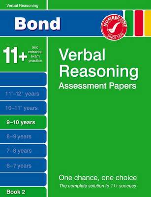 Book cover for Bond Verbal Reasoning Assessment Papers 9-10 Years Book 2