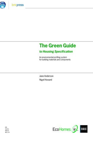 Cover of The Green Guide to Housing Specification