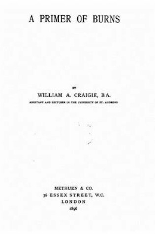 Cover of A primer of Burns