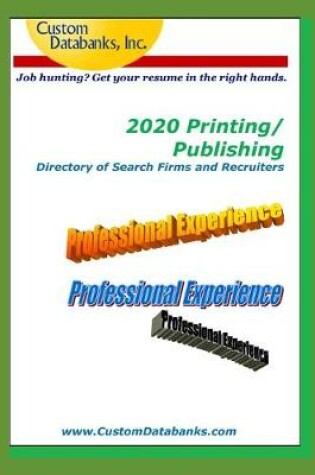 Cover of 2020 Printing/Publishing Directory of Search Firms and Recruiters