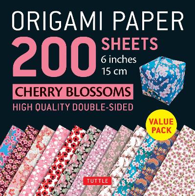 Book cover for Origami Paper 200 sheets Cherry Blossoms 6 inch (15 cm)
