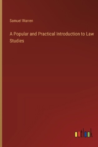 Cover of A Popular and Practical Introduction to Law Studies
