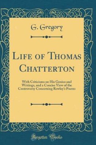 Cover of Life of Thomas Chatterton