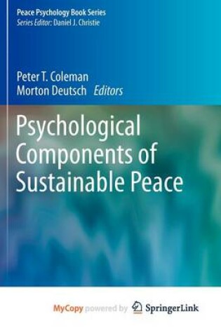 Cover of Psychological Components of Sustainable Peace