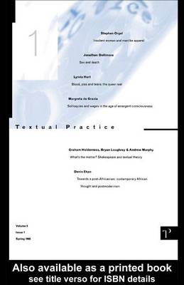 Book cover for Textual Practice