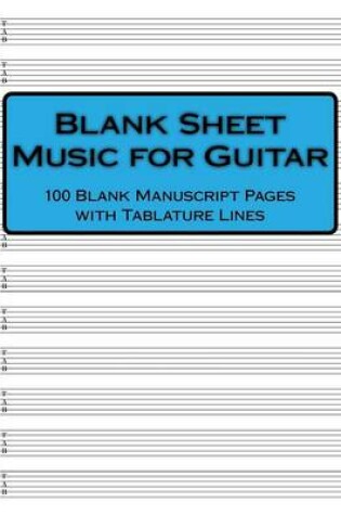 Cover of Blank Sheet Music for Guitar