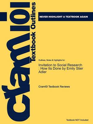 Book cover for Studyguide for an Invitation to Social Research