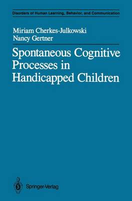 Book cover for Spontaneous Cognitive Processes in Handicapped Children