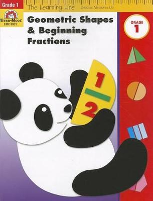 Book cover for Geometric Shapes & Beginning Fractions, Grade 1