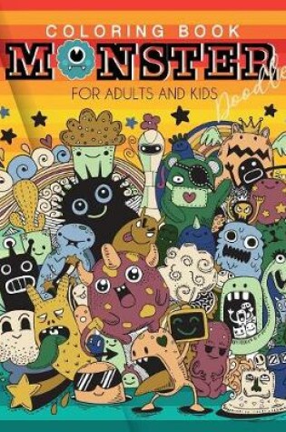 Cover of Coloring book Monster Doodles for Adults and Kids